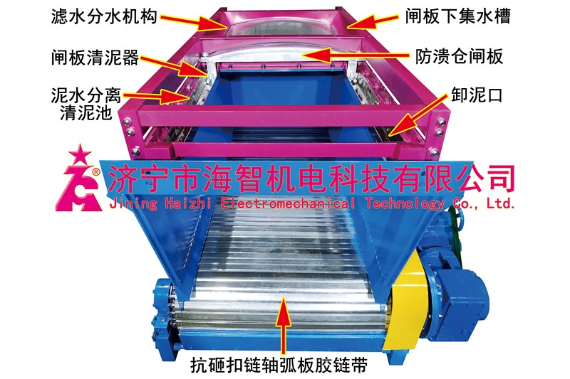 重慶防潰倉扣鏈軸弧重型膠鏈帶給料機(jī)